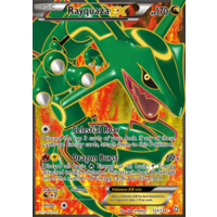 Rayquaza EX 123/124 BW Dragons Exalted Holo Ultra Rare Full Art Pokemon Card NEAR MINT TCG