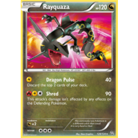 Rayquaza 128/124 BW Dragons Exalted Holo Secret Rare Pokemon Card NEAR MINT TCG