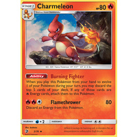 Charmeleon 2/70 SM Dragon Majesty Uncommon Pokemon Card NEAR MINT TCG