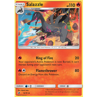 Salazzle 14/70 SM Dragon Majesty Uncommon Pokemon Card NEAR MINT TCG