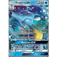 Kingdra GX 18/70 SM Dragon Majesty Holo Ultra Rare Pokemon Card NEAR MINT TCG