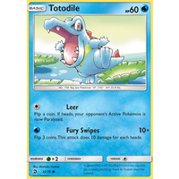 Totodile 22/70 SM Dragon Majesty Common Pokemon Card NEAR MINT TCG