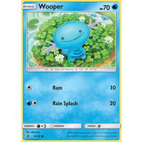 Wooper 25/70 SM Dragon Majesty Common Pokemon Card NEAR MINT TCG