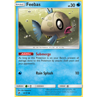 Feebas 28/70 SM Dragon Majesty Common Pokemon Card NEAR MINT TCG