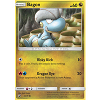 Bagon 42/70 SM Dragon Majesty Common Pokemon Card NEAR MINT TCG