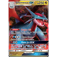 Salamence GX 44/70 SM Dragon Majesty Holo Ultra Rare Pokemon Card NEAR MINT TCG