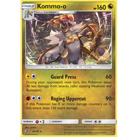 Kommo-o 54/70 SM Dragon Majesty Holo Rare Pokemon Card NEAR MINT TCG