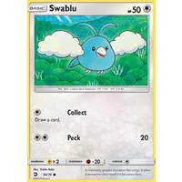 Swablu 56/70 SM Dragon Majesty Common Pokemon Card NEAR MINT TCG