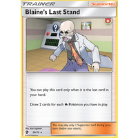 Blaine's Last Stand 58/70 SM Dragon Majesty Holo Rare Pokemon Card NEAR MINT TCG