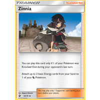 Zinnia 64/70 SM Dragon Majesty Uncommon Trainer Pokemon Card NEAR MINT TCG