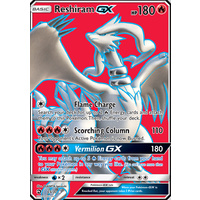 Reshiram GX 65/70 SM Dragon Majesty Holo Ultra Rare Full Art Pokemon Card NEAR MINT TCG