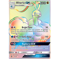 Altaria GX 72/70 SM Dragon Majesty Holo Hyper Rare Full Art Pokemon Card NEAR MINT TCG