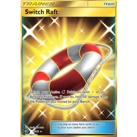 Switch Raft 77/70 SM Dragon Majesty Holo Secret Rare Full Art Pokemon Card NEAR MINT TCG