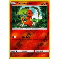 Charmander 1/70 SM Dragon Majesty Reverse Holo Common Pokemon Card NEAR MINT TCG