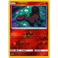 Salandit 13/70 SM Dragon Majesty Reverse Holo Common Pokemon Card NEAR MINT TCG