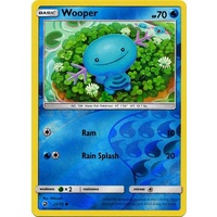 Wooper 25/70 SM Dragon Majesty Reverse Holo Common Pokemon Card NEAR MINT TCG