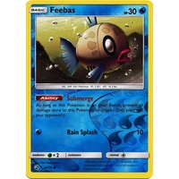 Feebas 28/70 SM Dragon Majesty Reverse Holo Common Pokemon Card NEAR MINT TCG