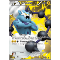 Thundurus 97/98 BW Emerging Powers Holo Ultra Rare Full Art Pokemon Card NEAR MINT TCG