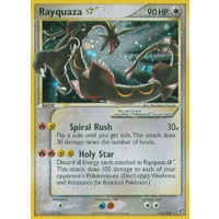 Rayquaza Gold Star 107/107 EX Deoxys Holo Ultra Rare Pokemon Card NEAR MINT TCG