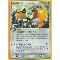 Ampharos (Delta Species) 1/101 EX Dragon Frontiers Holo Rare Pokemon Card NEAR MINT TCG