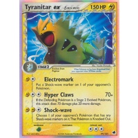 Tyranitar ex (Delta Species) 99/101 EX Dragon Frontiers Holo Ultra Rare Pokemon Card NEAR MINT TCG