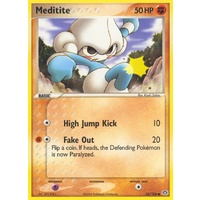 Meditite 55/106 EX Emerald Common Pokemon Card NEAR MINT TCG
