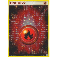 Fire Energy 102/106 EX Emerald Holo Rare Pokemon Card NEAR MINT TCG