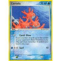 Corsola 32/101 EX Hidden Legends Uncommon Pokemon Card NEAR MINT TCG