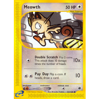 Meowth 121/165 E-Series Expedition Common Pokemon Card NEAR MINT TCG