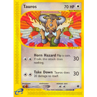 Tauros 133/165 E-Series Expedition Common Pokemon Card NEAR MINT TCG