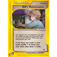 Bill's Maintainence 137/165 E-Series Expedition Uncommon Trainer Pokemon Card NEAR MINT TCG