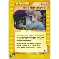 Bill's Maintainence 137/165 E-Series Expedition Reverse Holo Uncommon Trainer Pokemon Card NEAR MINT TCG