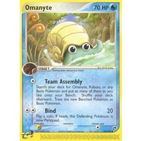 Omanyte 70/100 EX Sandstorm Common Pokemon Card NEAR MINT TCG
