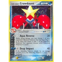 Team Aqua's Crawdaunt 2/95 EX Team Magma vs Team Aqua Holo Rare Pokemon Card NEAR MINT TCG
