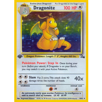 Dragonite 4/62 Fossil Set 1st Edition Holo Rare Pokemon Card NEAR MINT TCG