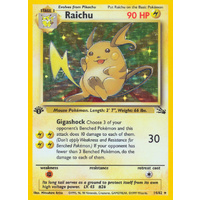 Raichu 14/62 Fossil Set 1st Edition Holo Rare Pokemon Card NEAR MINT TCG