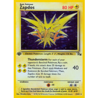 Zapdos 15/62 Fossil Set 1st Edition Holo Rare Pokemon Card NEAR MINT TCG
