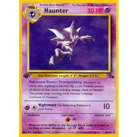 Haunter 21/62 Fossil Set 1st Edition Rare Pokemon Card NEAR MINT TCG