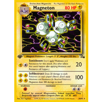 Magneton 26/62 Fossil Set 1st Edition Rare Pokemon Card NEAR MINT TCG