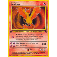 Moltres 27/62 Fossil Set 1st Edition Rare Pokemon Card NEAR MINT TCG