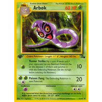 Arbok 31/62 Fossil Set 1st Edition Uncommon Pokemon Card NEAR MINT TCG
