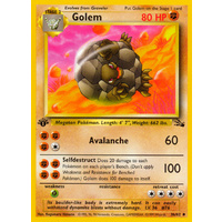 Golem 36/62 Fossil Set 1st Edition Uncommon Pokemon Card NEAR MINT TCG
