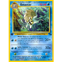 Omastar 40/62 Fossil Set 1st Edition Uncommon Pokemon Card NEAR MINT TCG