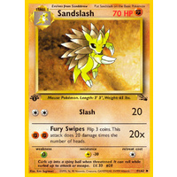 Sandslash 41/62 Fossil Set 1st Edition Uncommon Pokemon Card NEAR MINT TCG