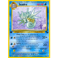 Seadra 42/62 Fossil Set 1st Edition Uncommon Pokemon Card NEAR MINT TCG