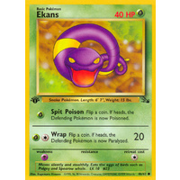 Ekans 46/62 Fossil Set 1st Edition Common Pokemon Card NEAR MINT TCG