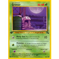 Grimer 48/62 Fossil Set 1st Edition Common Pokemon Card NEAR MINT TCG