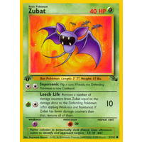 Zubat 57/62 Fossil Set 1st Edition Common Pokemon Card NEAR MINT TCG