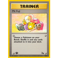 Mr. Fuji 58/62 Fossil Set 1st Edition Uncommon Trainer Pokemon Card NEAR MINT TCG
