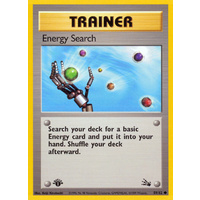 Energy Search 59/62 Fossil Set 1st Edition Common Trainer Pokemon Card NEAR MINT TCG